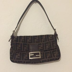 Vintage Fendi Zucca shoulder bag